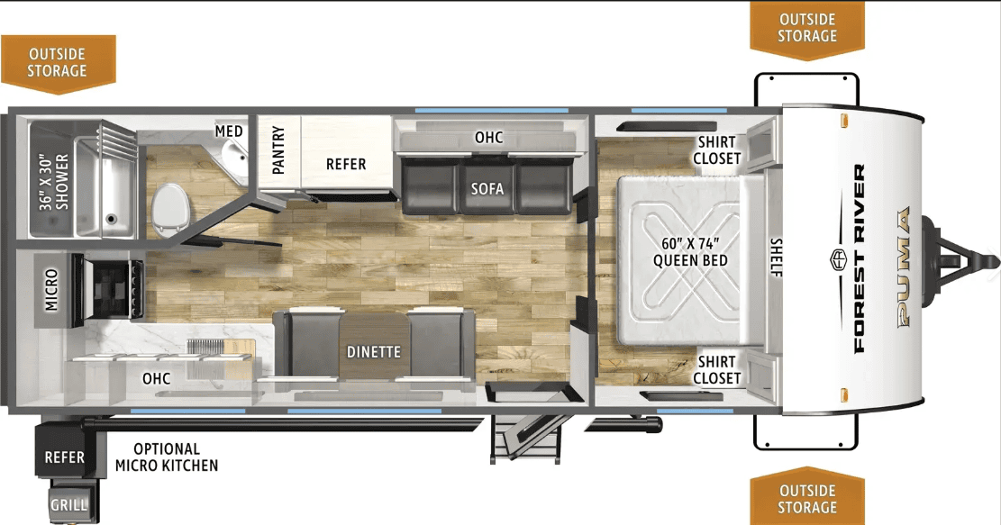 210RKCE Floorplan